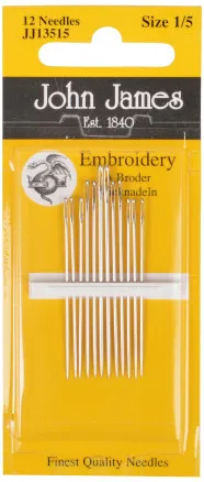 John James Sticknadeln Größe 1/5 - 12 Stk.