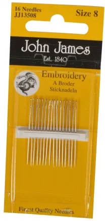 John James Sticknadeln Größe 8 - 16 Stk.