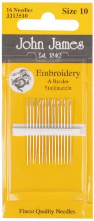 John James Sticknadeln Größe 10 - 16 Stk.