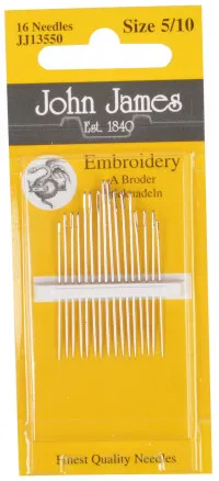 John James Sticknadeln Größe 5/10 - 16 Stk.