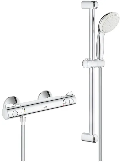 Grohe Tempesta II -Duschset, inklusive Grohtherm 800 Duscharmatur, Chrom