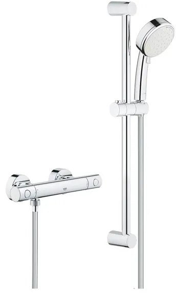 Grohe Tempesta Cosmopolitan 100 Duschset mit Grohtherm 800 Cosmopolitan Thermostatmischer, Chrom