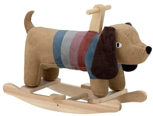 Bloomingville MINI - Charlie Rocking Toy Dog Brown