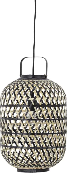 Sora, Hängelampe, schwarz, Bambus