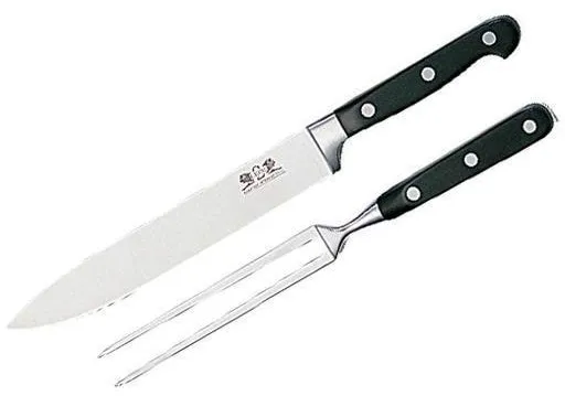 Lion Sabatier Tranchierset Pluton 2-teilig Stahl/Schwarz