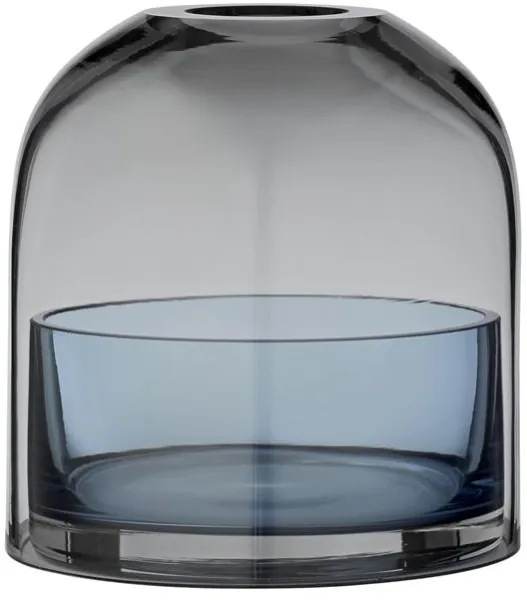 AYTM TOTA Laterne für Teelicht Schwarz/Dunkelblau