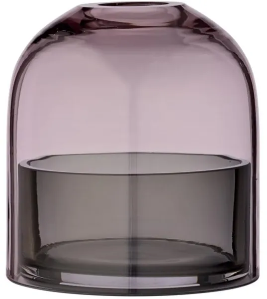 AYTM TOTA Laterne für Teelicht Rosa/Schwarz