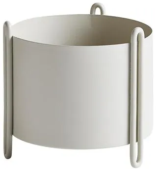 Woud Pidestall Blumentopf Klein Grau