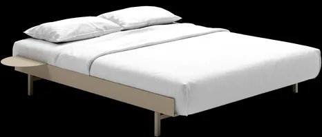 MOEBE Bed Bettgestell 90-180 cm Sand