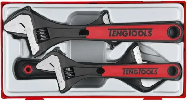 Teng Tools TTADJ04 verstellbarer Schraubenschlüsselsatz mit 4 Teilen