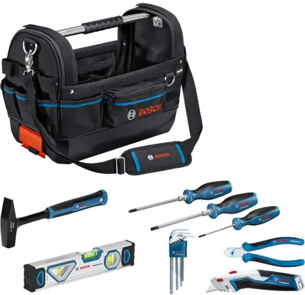 Bosch Werkzeugtasche GWT 20 mit 6 Werkzeugen